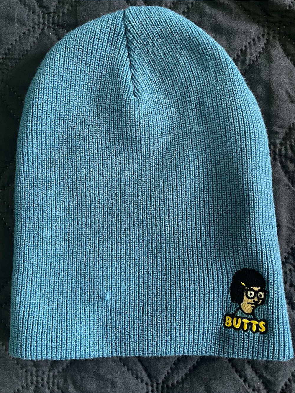 Bob’s Burgers 2017 Tiny Tina Butts Slouchy Blue Beanie Hat One Size